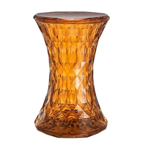 PXAMORTEL Acryl-Beistelltisch, Couchtisch, Acryl-Beistelltisch mit Abnehmbarer Tischplatte for den Innen- und Außenbereich, Mehrfarbig(Orange) von PXAMORTEL