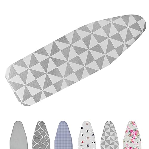 PXAMORTEL Bügelbrettbezug, Bügelbrettbezug und -unterlage mit Kordelzug und Polsterung, Mehrfarbig, mehrere Größen(Square Grid,S) von PXAMORTEL