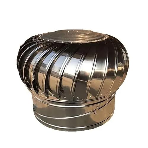 PXAMORTEL Dachventilator-Turbine aus Edelstahl, 304 Edelstahl Dach Rotierenden Ventilator Kappe Wind Turbinen Mehrere Größen(500mm/19.7in) von PXAMORTEL