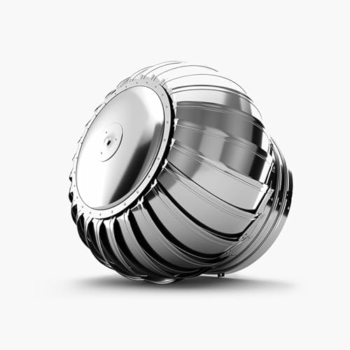 PXAMORTEL Dachventilator-Turbine aus Edelstahl, 304 Edelstahl Dach Wind Rotierenden Turbine Ventilator Mehrere Größen(350mm/13.8in) von PXAMORTEL
