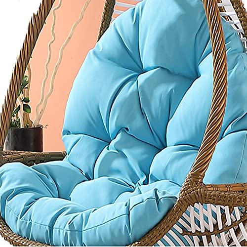PXAMORTEL Egg Hammock Swing Chair Pads, Egg Chair Kissen Ersatz Outdoor wasserdicht dick 48 x 36 Zoll Multicolor(Blue) von PXAMORTEL