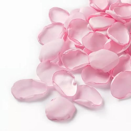 PXAMORTEL Künstliche Blumen Rosenblätter, 100 Stück Satin Künstliche Rosenblätter Multicolor for Hochzeit Und Party Dekoration(Pink) von PXAMORTEL