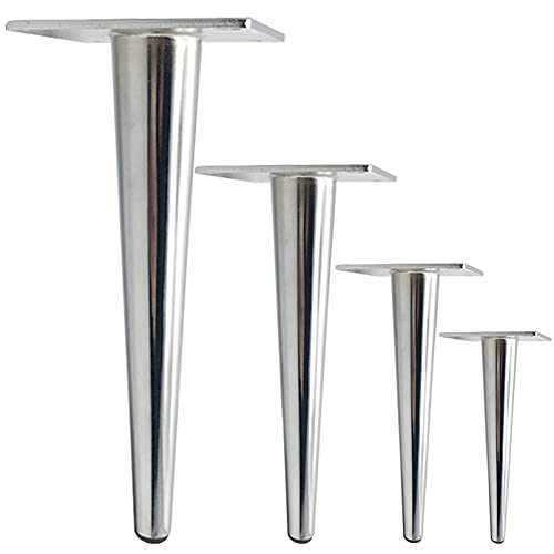 PXAMORTEL Metall-Möbelfüße, 4 stücke Beschichtung Oberfläche Sofa Füße Kaffee Tisch Beine Schrank Füße Kegel Schrank Füße Nacht Steht Füße(20cm/7.9") von PXAMORTEL