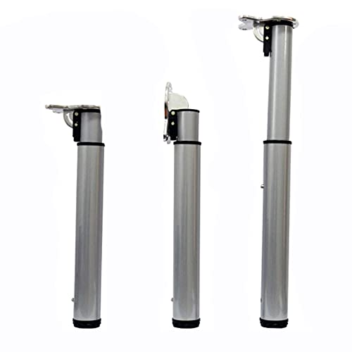 PXAMORTEL Metall-Möbelfüße, Frühstücksbar-Bein, klappbare Teleskop-Tischbeine aus Metall | Optionale Höhe 50-130 | 1 Stück(90cm(35.4in)) von PXAMORTEL