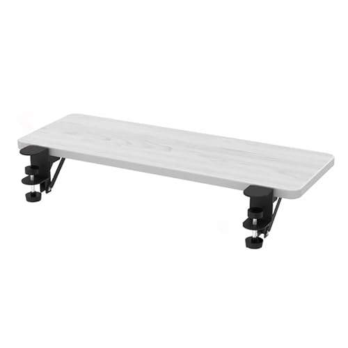 PXAMORTEL Schreibtisch-Verlängerungsablage, Faltbare Tastaturablage-Erweiterung, Mehrfarbig, mehrere Größen, schlagfrei(White,75 * 24cm) von PXAMORTEL