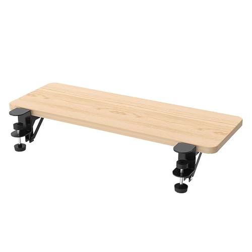 PXAMORTEL Schreibtisch-Verlängerungsablage, Klemmbares Schreibtisch-Verlängerungstablett, faltbar, stanzfreie Armlehnenstütze, Mehrfarbig, mehrere Größen(Yellow,L 64*W 24m) von PXAMORTEL