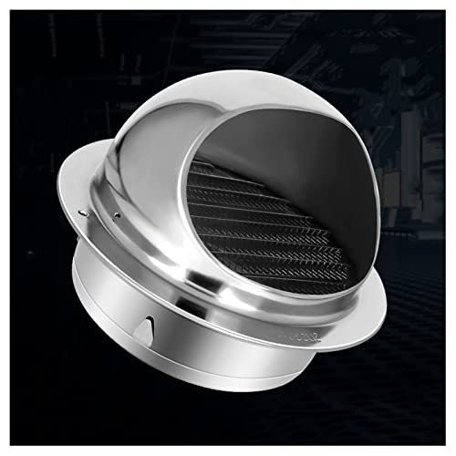Runde Lüftungsöffnung Bull Nose Vent, Lüftungsgitter aus Edelstahl, rund, silberfarben, mehrere Größen(180mm/7.1in) von PXAMORTEL