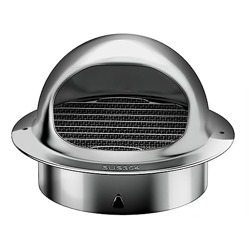 Runde Lüftungsöffnung Bull Nose Vent, Wand Edelstahl Runde Louver Vent Grille Abdeckung Mehrere Größen(400Mm/15.75In) von PXAMORTEL