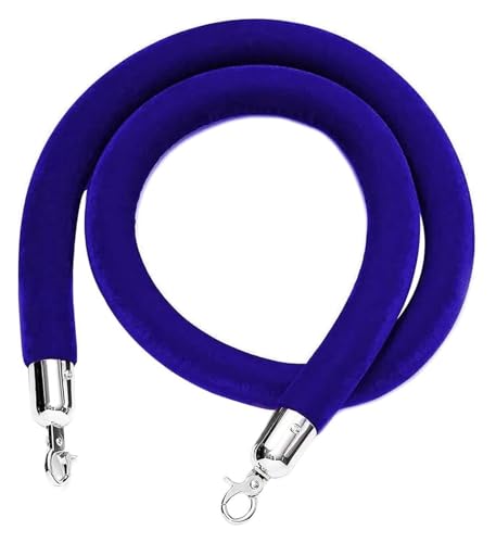 Samt-Absperrseil, Absperrseil Dickes VIP-Absperrseil(Blue,0.9M/3Ft/36In) von PXAMORTEL