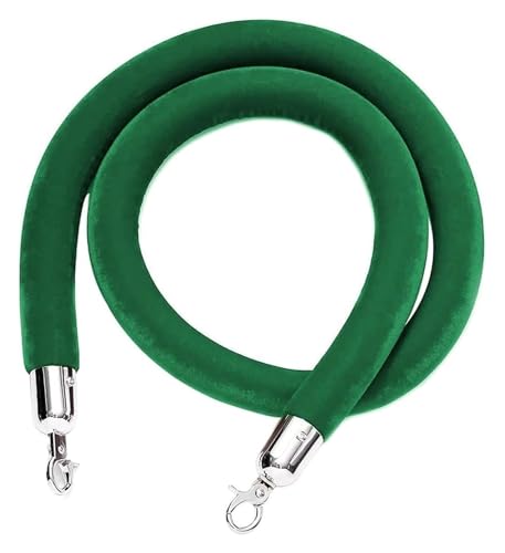 Samt-Absperrseil, Absperrseil Dickes VIP-Absperrseil(Green,1.7M/5.6Ft/67In) von PXAMORTEL