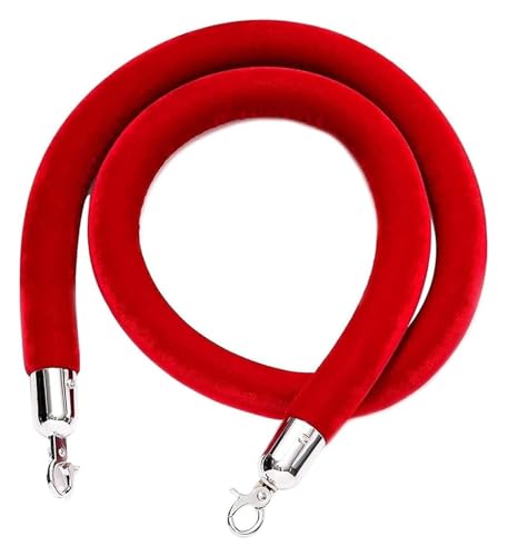 Samt-Absperrseil, Absperrseil Dickes VIP-Absperrseil(Red,0.9M/3Ft/36In) von PXAMORTEL