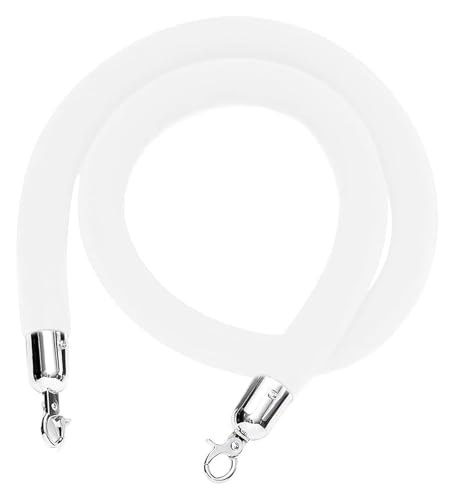 Samt-Absperrseil, Absperrseil Dickes VIP-Absperrseil(White,2.2M/7.2Ft/86.6In) von PXAMORTEL