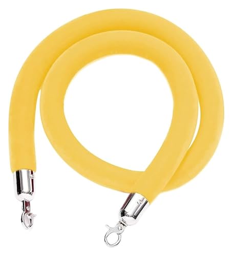 Samt-Absperrseil, Absperrseil Dickes VIP-Absperrseil(Yellow,1.5M/5Ft/59In) von PXAMORTEL