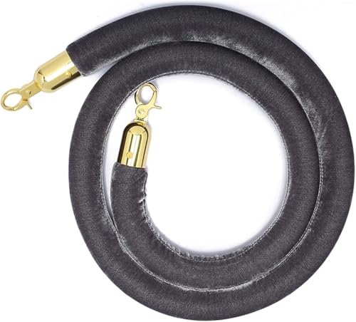 Samt-Absperrseil, Hängeseile Absperrseil(Grey,1.2M/4Ft) von PXAMORTEL