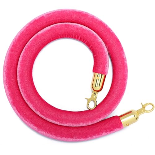 Samt-Absperrseil, Hängeseile Absperrseil(Pink,1.5M/5Ft) von PXAMORTEL