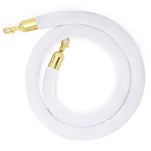 Samt-Absperrseil, Hängeseile Absperrseil(White,1.0M/3.3Ft) von PXAMORTEL