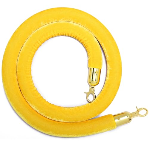 Samt-Absperrseil, Hängeseile Absperrseil(Yellow,1.2M/4Ft) von PXAMORTEL