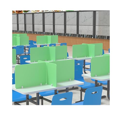 Schreibtisch-Trennwand, Sichtschutz-Trennwand for den Schreibtisch, 2er-Pack, PVC, mehrfarbig, mehrere Größen(Green,40X30cm) von PXAMORTEL