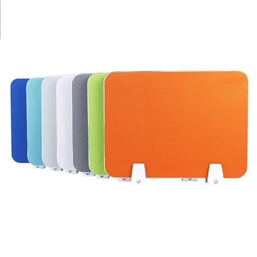 Schreibtisch-Trennwand, Sichtschutz-Trennwand for den Schreibtisch, mehrfarbig, mehrere Größen(Yellow,40X80CM) von PXAMORTEL