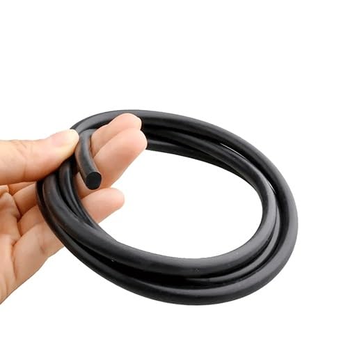 Selbstklebendes Schaumstoffband, Silikonkautschuk-Schwamm-Isolierdichtungsstreifen, selbstklebend, 1 Meter, Durchmesser 2–15 mm(Dia 12mm) von PXAMORTEL