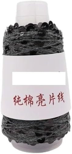 Sequin Sparkle Strickgarn, Baumwoll-Paillettengarn, 500 g, 1500 m, 6 mm + 3 mm, mehrfarbig for Stricken(29) von PXAMORTEL