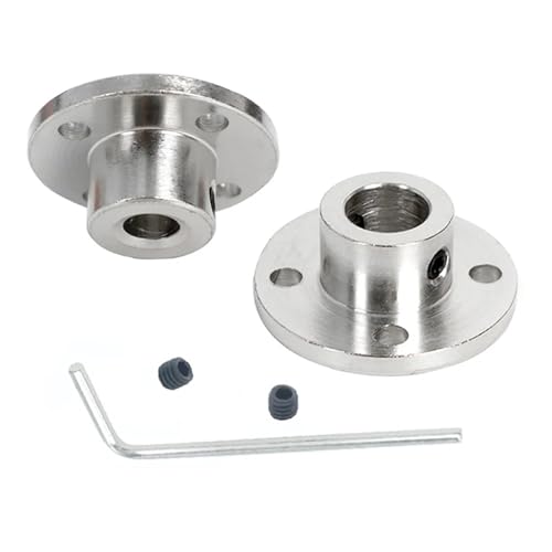 Starre Flanschkupplung, Flanschwellenkupplung for Motor 45 Stahl, mehrere Größen, 2er-Pack(3.17mm) von PXAMORTEL