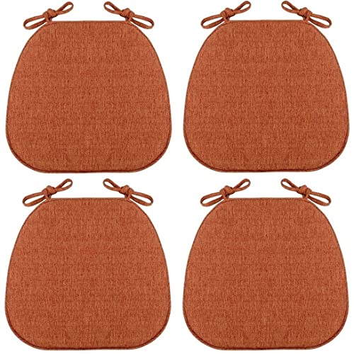 Stuhlkissen für Esszimmerstühle, 1/2/4/6 Packungen Stuhlkissen for Esszimmer und Küche, U-förmiges Sitzkissen mit Bändern, rutschfeste Stuhlpolster for Esszimmer und Küche mit maschinenwaschbarem Bezu von PXAMORTEL