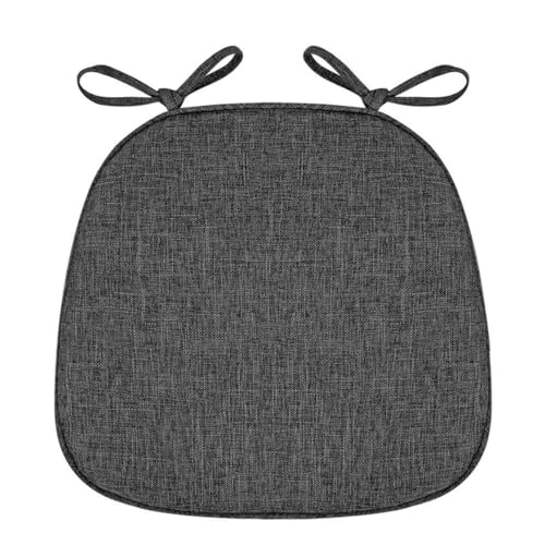 Stuhlkissen für Esszimmerstühle, 1/2/4 Packungen Sitzkissen for Esszimmer und Küche mit maschinenwaschbarem Bezug, rutschfeste Stuhlpolster for Esszimmer mit Bändern, weich und bequem(Black Grey,41*43 Stuhlkissen für Esszimmerstühle, 1/2/4 Packungen Sitzkissen for Esszimmer und Küche mit maschinenwaschbarem Bezug, rutschfeste Stuhlpolster for Esszimmer mit Bändern, weich und bequem(Black Grey,41*43 von PXAMORTEL