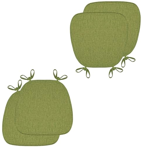 Stuhlkissen für Esszimmerstühle, 1/2/4 Packungen Sitzkissen for Esszimmer und Küche mit maschinenwaschbarem Bezug, rutschfeste Stuhlpolster for Esszimmer mit Bändern, weich und bequem(Grass Green,41*4 Stuhlkissen für Esszimmerstühle, 1/2/4 Packungen Sitzkissen for Esszimmer und Küche mit maschinenwaschbarem Bezug, rutschfeste Stuhlpolster for Esszimmer mit Bändern, weich und bequem(Grass Green,41*4 von PXAMORTEL