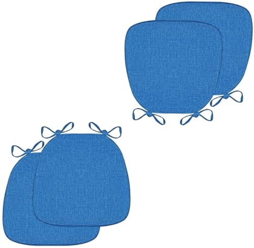 Stuhlkissen für Esszimmerstühle, 1/2/4 Packungen Sitzkissen for Esszimmer und Küche mit maschinenwaschbarem Bezug, rutschfeste Stuhlpolster for Esszimmer mit Bändern, weich und bequem(Precious Blue,41 Stuhlkissen für Esszimmerstühle, 1/2/4 Packungen Sitzkissen for Esszimmer und Küche mit maschinenwaschbarem Bezug, rutschfeste Stuhlpolster for Esszimmer mit Bändern, weich und bequem(Precious Blue,41 von PXAMORTEL