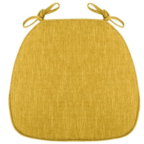 Stuhlkissen für Esszimmerstühle, 1/2/4 Packungen U-förmiges Küchensitzkissen mit Bändern, rutschfeste Stuhlpolster for Esszimmer- und Küchenstühle mit maschinenwaschbarem Bezug(Turmeric,41x43cm*1 Pack Stuhlkissen für Esszimmerstühle, 1/2/4 Packungen U-förmiges Küchensitzkissen mit Bändern, rutschfeste Stuhlpolster for Esszimmer- und Küchenstühle mit maschinenwaschbarem Bezug(Turmeric,41x43cm*1 Pack von PXAMORTEL