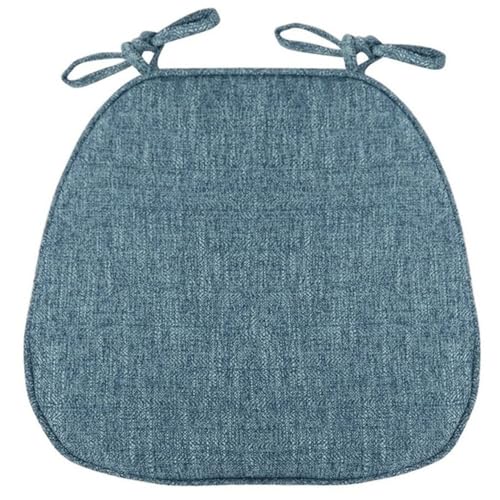 Stuhlkissen für Esszimmerstühle, 1/2/4 Packungen U-förmiges Küchensitzkissen mit Bändern, rutschfeste Stuhlpolster for Esszimmer- und Küchenstühle mit maschinenwaschbarem Bezug(Blue Gray,41x43cm*1 Pac Stuhlkissen für Esszimmerstühle, 1/2/4 Packungen U-förmiges Küchensitzkissen mit Bändern, rutschfeste Stuhlpolster for Esszimmer- und Küchenstühle mit maschinenwaschbarem Bezug(Blue Gray,41x43cm*1 Pac von PXAMORTEL