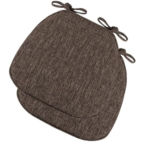 Stuhlkissen für Esszimmerstühle, 1/2/4 Packungen U-förmiges Küchensitzkissen mit Bändern, rutschfeste Stuhlpolster for Esszimmer- und Küchenstühle mit maschinenwaschbarem Bezug(Coffee,41x43cm*2 Packs) Stuhlkissen für Esszimmerstühle, 1/2/4 Packungen U-förmiges Küchensitzkissen mit Bändern, rutschfeste Stuhlpolster for Esszimmer- und Küchenstühle mit maschinenwaschbarem Bezug(Coffee,41x43cm*2 Packs) von PXAMORTEL