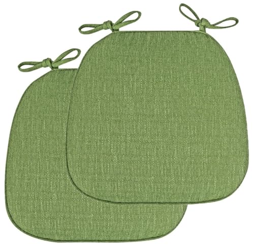 Stuhlkissen für Esszimmerstühle, 1/2/4 Packungen U-förmiges Küchensitzkissen mit Bändern, rutschfeste Stuhlpolster for Esszimmer- und Küchenstühle mit maschinenwaschbarem Bezug(Green,41x43cm*2 Packs) Stuhlkissen für Esszimmerstühle, 1/2/4 Packungen U-förmiges Küchensitzkissen mit Bändern, rutschfeste Stuhlpolster for Esszimmer- und Küchenstühle mit maschinenwaschbarem Bezug(Green,41x43cm*2 Packs) von PXAMORTEL