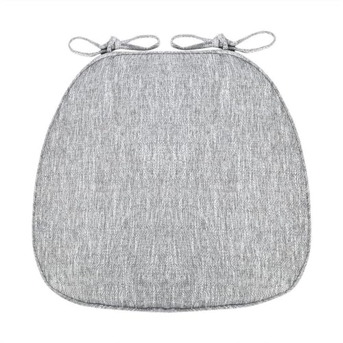 Stuhlkissen für Esszimmerstühle, 1/2/4 Packungen U-förmiges Küchensitzkissen mit Bändern, rutschfeste Stuhlpolster for Esszimmer- und Küchenstühle mit maschinenwaschbarem Bezug(Light Gray,41x43cm*1 Pa Stuhlkissen für Esszimmerstühle, 1/2/4 Packungen U-förmiges Küchensitzkissen mit Bändern, rutschfeste Stuhlpolster for Esszimmer- und Küchenstühle mit maschinenwaschbarem Bezug(Light Gray,41x43cm*1 Pa von PXAMORTEL