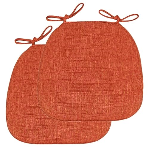 Stuhlkissen für Esszimmerstühle, 1/2/4 Packungen U-förmiges Küchensitzkissen mit Bändern, rutschfeste Stuhlpolster for Esszimmer- und Küchenstühle mit maschinenwaschbarem Bezug(Orange,41x43cm*2 Packs) Stuhlkissen für Esszimmerstühle, 1/2/4 Packungen U-förmiges Küchensitzkissen mit Bändern, rutschfeste Stuhlpolster for Esszimmer- und Küchenstühle mit maschinenwaschbarem Bezug(Orange,41x43cm*2 Packs) von PXAMORTEL