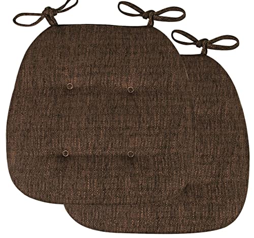 Stuhlkissen für Esszimmerstühle, 2/4 Packungen Stuhlkissen for Esszimmerstühle, U-förmiges Sitzkissen for das Esszimmer mit Bändern for Küchenstühle, Esszimmerstühle, Bürostühle(Coffee,43x41cm*2 Packs Stuhlkissen für Esszimmerstühle, 2/4 Packungen Stuhlkissen for Esszimmerstühle, U-förmiges Sitzkissen for das Esszimmer mit Bändern for Küchenstühle, Esszimmerstühle, Bürostühle(Coffee,43x41cm*2 Packs von PXAMORTEL