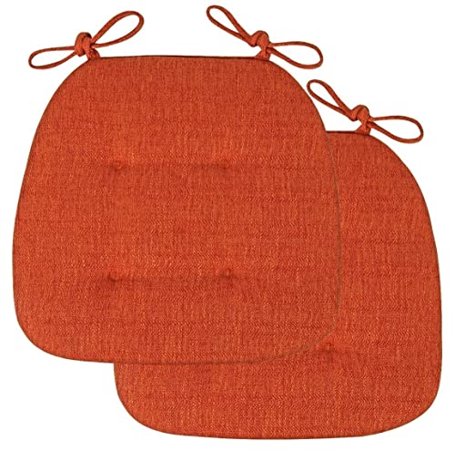 Stuhlkissen für Esszimmerstühle, 2/4 Packungen Stuhlkissen for Esszimmerstühle, U-förmiges Sitzkissen for das Esszimmer mit Bändern for Küchenstühle, Esszimmerstühle, Bürostühle(Orange,43x41cm*2 Packs Stuhlkissen für Esszimmerstühle, 2/4 Packungen Stuhlkissen for Esszimmerstühle, U-förmiges Sitzkissen for das Esszimmer mit Bändern for Küchenstühle, Esszimmerstühle, Bürostühle(Orange,43x41cm*2 Packs von PXAMORTEL