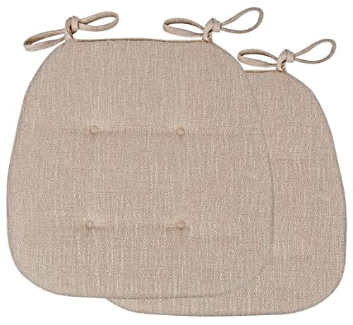 Stuhlkissen für Esszimmerstühle, 2/4 Packungen Stuhlkissen for Esszimmerstühle, U-förmiges Sitzkissen for das Esszimmer mit Bändern for Küchenstühle, Esszimmerstühle, Bürostühle(Beige White,43x41cm*2 Stuhlkissen für Esszimmerstühle, 2/4 Packungen Stuhlkissen for Esszimmerstühle, U-förmiges Sitzkissen for das Esszimmer mit Bändern for Küchenstühle, Esszimmerstühle, Bürostühle(Beige White,43x41cm*2 von PXAMORTEL
