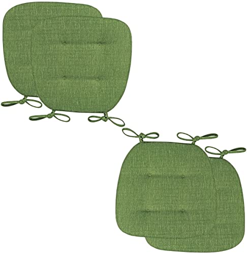 Stuhlkissen für Esszimmerstühle, 2/4 Packungen Stuhlkissen for Esszimmerstühle, U-förmiges Sitzkissen for das Esszimmer mit Bändern for Küchenstühle, Esszimmerstühle, Bürostühle(Grass Green,43x41cm*4 Stuhlkissen für Esszimmerstühle, 2/4 Packungen Stuhlkissen for Esszimmerstühle, U-förmiges Sitzkissen for das Esszimmer mit Bändern for Küchenstühle, Esszimmerstühle, Bürostühle(Grass Green,43x41cm*4 von PXAMORTEL