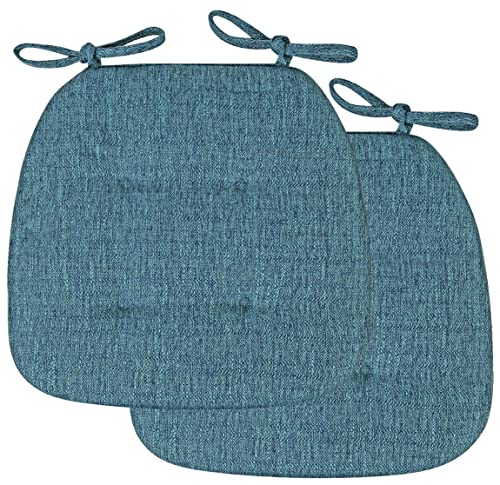 Stuhlkissen für Esszimmerstühle, 2/4 Packungen Stuhlkissen for Esszimmerstühle, U-förmiges Sitzkissen for das Esszimmer mit Bändern for Küchenstühle, Esszimmerstühle, Bürostühle(Gray Blue,43x41cm*2 Pa Stuhlkissen für Esszimmerstühle, 2/4 Packungen Stuhlkissen for Esszimmerstühle, U-förmiges Sitzkissen for das Esszimmer mit Bändern for Küchenstühle, Esszimmerstühle, Bürostühle(Gray Blue,43x41cm*2 Pa von PXAMORTEL