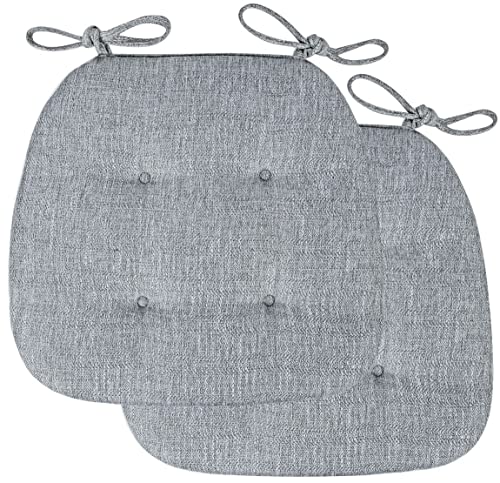 Stuhlkissen für Esszimmerstühle, 2/4 Packungen Stuhlkissen for Esszimmerstühle, U-förmiges Sitzkissen for das Esszimmer mit Bändern for Küchenstühle, Esszimmerstühle, Bürostühle(Light Gray,43x41cm*2 P Stuhlkissen für Esszimmerstühle, 2/4 Packungen Stuhlkissen for Esszimmerstühle, U-förmiges Sitzkissen for das Esszimmer mit Bändern for Küchenstühle, Esszimmerstühle, Bürostühle(Light Gray,43x41cm*2 P von PXAMORTEL