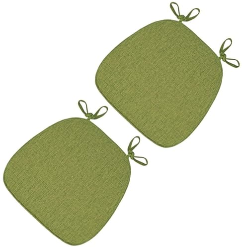 Stuhlkissen für Esszimmerstühle, 2er/4er Set Anti-Rutsch-Stuhlkissen for Esszimmerstühle, Esszimmerstuhlpolster mit Bändern, U-förmiges Küchensitzkissen mit maschinenwaschbarem Bezug(Grass Green,43*41 Stuhlkissen für Esszimmerstühle, 2er/4er Set Anti-Rutsch-Stuhlkissen for Esszimmerstühle, Esszimmerstuhlpolster mit Bändern, U-förmiges Küchensitzkissen mit maschinenwaschbarem Bezug(Grass Green,43*41 von PXAMORTEL