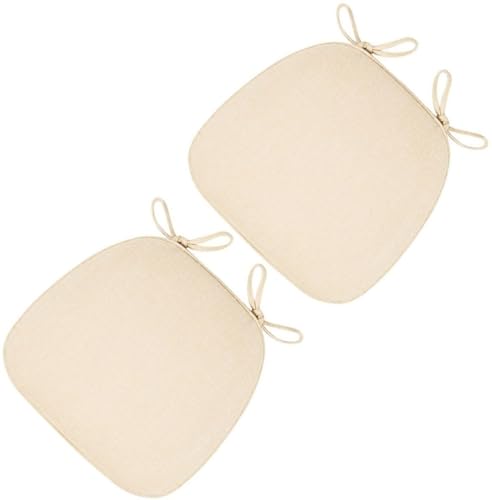Stuhlkissen für Esszimmerstühle, 2er/4er Set Anti-Rutsch-Stuhlkissen for Esszimmerstühle, Esszimmerstuhlpolster mit Bändern, U-förmiges Küchensitzkissen mit maschinenwaschbarem Bezug(Light Rice,43*41c Stuhlkissen für Esszimmerstühle, 2er/4er Set Anti-Rutsch-Stuhlkissen for Esszimmerstühle, Esszimmerstuhlpolster mit Bändern, U-förmiges Küchensitzkissen mit maschinenwaschbarem Bezug(Light Rice,43*41c von PXAMORTEL