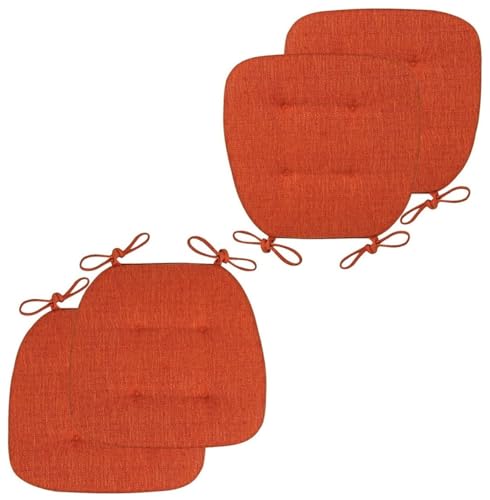 Stuhlkissen für Esszimmerstühle, 2er-/4er-Set Stuhlkissen for Esszimmerstühle mit Bändern, U-förmige Sitzkissen for Esszimmer- und Küchenstühle mit maschinenwaschbarem Bezug(Orange,43*41cm*Set Of 4) Stuhlkissen für Esszimmerstühle, 2er-/4er-Set Stuhlkissen for Esszimmerstühle mit Bändern, U-förmige Sitzkissen for Esszimmer- und Küchenstühle mit maschinenwaschbarem Bezug(Orange,43*41cm*Set Of 4) von PXAMORTEL