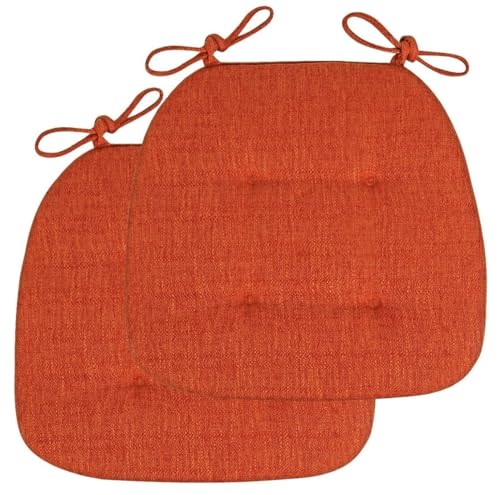 Stuhlkissen für Esszimmerstühle, 2er-/4er-Set Stuhlkissen for Esszimmerstühle mit Bändern, U-förmige Sitzkissen for Esszimmer- und Küchenstühle mit maschinenwaschbarem Bezug(Orange,43*41cm*Set Of 2) Stuhlkissen für Esszimmerstühle, 2er-/4er-Set Stuhlkissen for Esszimmerstühle mit Bändern, U-förmige Sitzkissen for Esszimmer- und Küchenstühle mit maschinenwaschbarem Bezug(Orange,43*41cm*Set Of 2) von PXAMORTEL