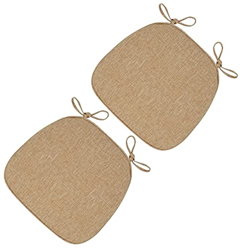 Stuhlkissen für Esszimmerstühle, 2er-/4er-Set Stuhlpolster for Esszimmerstühle mit Bändern, rutschfeste Rückenlehne, U-förmige, weiche und bequeme Sitzkissen for Küchen-, Esszimmer- und Bürostühle(Dar Stuhlkissen für Esszimmerstühle, 2er-/4er-Set Stuhlpolster for Esszimmerstühle mit Bändern, rutschfeste Rückenlehne, U-förmige, weiche und bequeme Sitzkissen for Küchen-, Esszimmer- und Bürostühle(Dar von PXAMORTEL