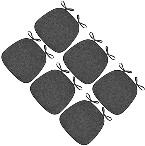 Stuhlkissen für Esszimmerstühle, 2er-/4er-Set Stuhlpolster for Esszimmerstühle mit Bändern, rutschfeste Rückenlehne, U-förmige, weiche und bequeme Sitzkissen for Küchen-, Esszimmer- und Bürostühle(Bla Stuhlkissen für Esszimmerstühle, 2er-/4er-Set Stuhlpolster for Esszimmerstühle mit Bändern, rutschfeste Rückenlehne, U-förmige, weiche und bequeme Sitzkissen for Küchen-, Esszimmer- und Bürostühle(Bla von PXAMORTEL