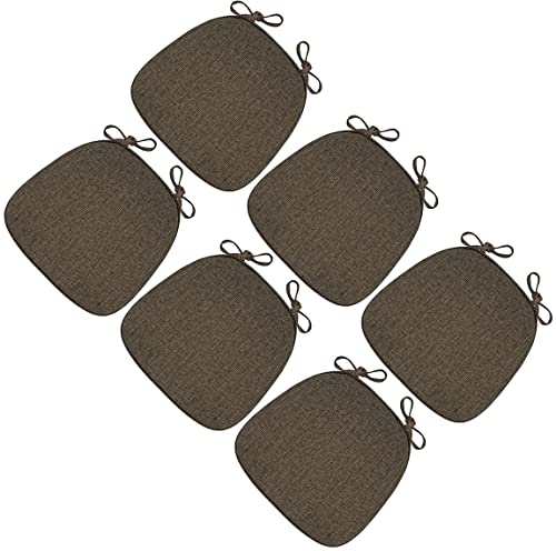 Stuhlkissen für Esszimmerstühle, 2er-/4er-Set Stuhlpolster for Esszimmerstühle mit Bändern, rutschfeste Rückenlehne, U-förmige, weiche und bequeme Sitzkissen for Küchen-, Esszimmer- und Bürostühle(Cof Stuhlkissen für Esszimmerstühle, 2er-/4er-Set Stuhlpolster for Esszimmerstühle mit Bändern, rutschfeste Rückenlehne, U-förmige, weiche und bequeme Sitzkissen for Küchen-, Esszimmer- und Bürostühle(Cof von PXAMORTEL