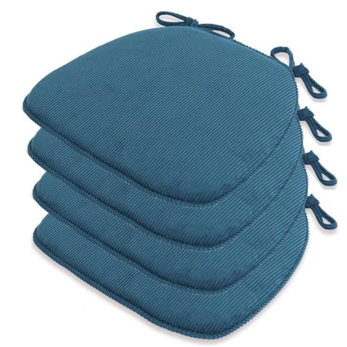 Stuhlkissen für Esszimmerstühle, 3 cm dick, 2/4/6 Packungen U-förmige rutschfeste Küchenstuhlpolster und 43 x 41 x 35 cm große Esszimmer-Sitzkissen mit maschinenwaschbarem Bezug(Emerald Green,41x43cm( Stuhlkissen für Esszimmerstühle, 3 cm dick, 2/4/6 Packungen U-förmige rutschfeste Küchenstuhlpolster und 43 x 41 x 35 cm große Esszimmer-Sitzkissen mit maschinenwaschbarem Bezug(Emerald Green,41x43cm( von PXAMORTEL